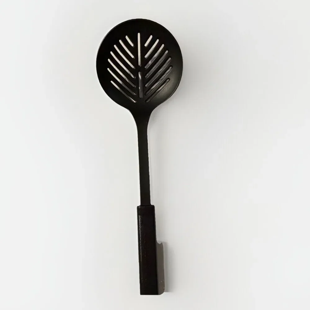 Calphalon‎ Long Handle Slotted Straining Spoon Utensil Black Strainer 15”